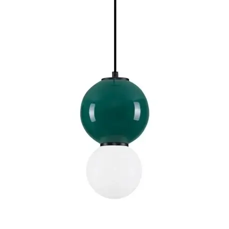 Szklana wisząca lampa nad stół JORELIA LE45257 LED 4W 3000K zielona biała