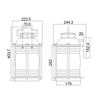 Kinkiet elewacyjny Ashland Bay KL-ASHLANDBAY2-L-BU Kichler metalowa IP44 brązowa