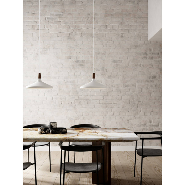 Skandynawska lampa wisząca Nori 2120823001 nad wyspę brązowy biały