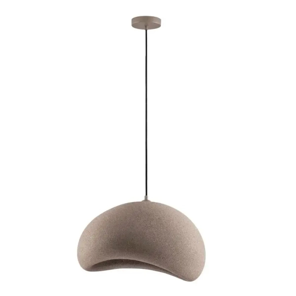 Lampa wisząca kopuła PALINZA LE45323 do salonu kopuła brązowa