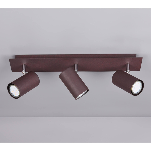 Lampa nasufitowa regulowana MARLEY 802400324 Trio potrójna salonowa miedź