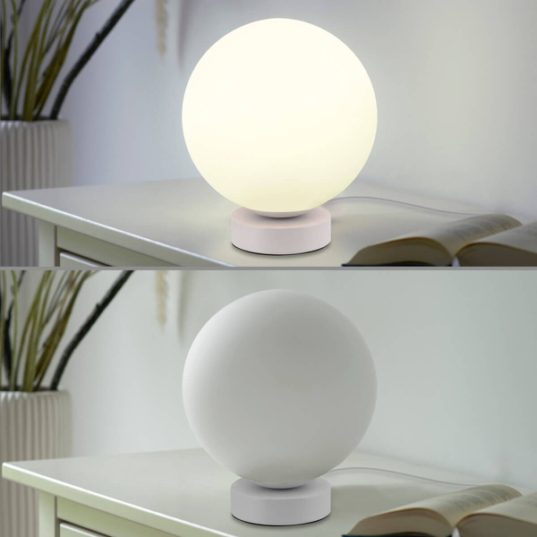 Lampka stolikowa Bolo 22071-16 Just Light RGB do salonu bubble biała