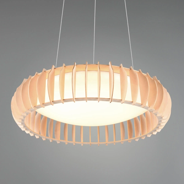 Żyrandol salonowy Monte R32171930 LED 40W 3000-6500K pilot drewno biały