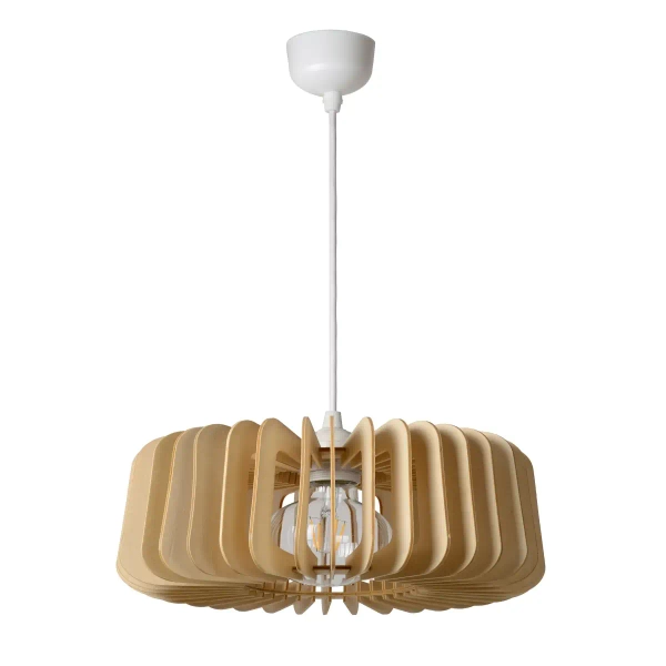 Wisząca lampa skandynawska Etta 46406/29/76 Lucide drewniana biała