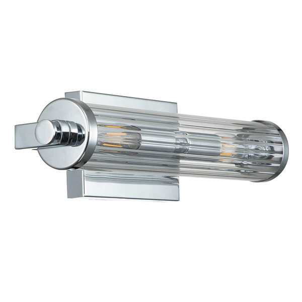 Lampa na ścianę do sypialni Azores QN-AZORES2-PC chrom przezroczysty