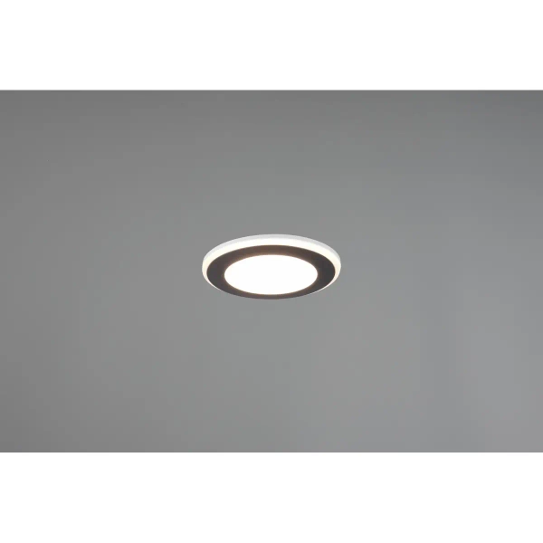 Wpustowa lampa sufitowa AURA 652310132 LED 5W 3000K okrągły czarny