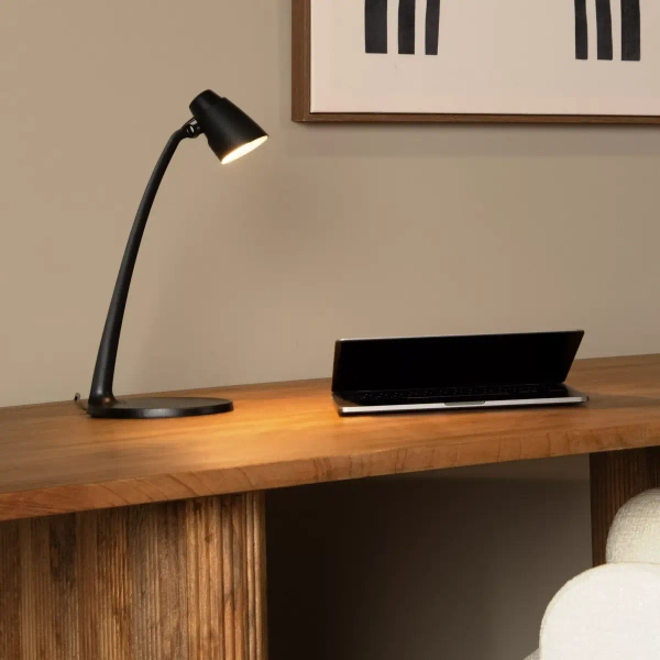 Biurkowa lampka regulowana Ludo 18660/05/30 Lucide LED 4,5W 3000K czarna