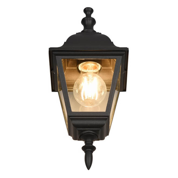 Metalowa lampa ścienna Livenza 205767132 IP44 latarnia czarny