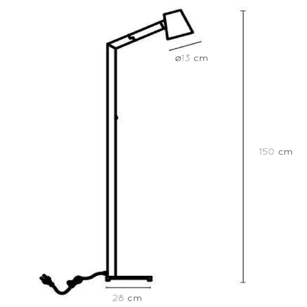 Lampa podłogowa MIZUKO 20710/01/30 Lucide do czytania czarny