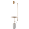 Lampa podłogowa ze stolikiem VINCENT ST-7027F gold LED 3W 3000K złoty