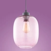 Zwisająca lampa owalna Elio 3181 TK Lighting salonowa szklana różowa