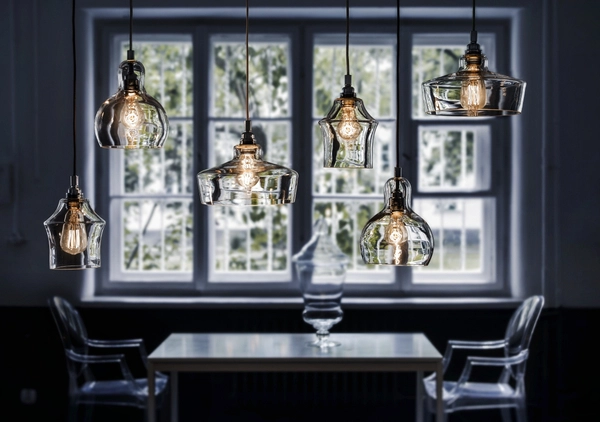 LAMPA wisząca LONGIS III 10142109 Kaspa szklana OPRAWA loftowy ZWIS przezroczysty