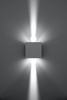 Kinkiet LAMPA przyścienna elewacyjna SL.0544 metalowa OPRAWA cube LED 6W 3000K kostka IP54 biała