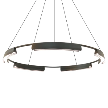 Wisząca lampa pierścieniowa Tura LP-9786/1P 80cm BK LED 45W CCT czarny