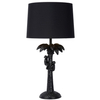 Orientalna LAMPKA stojąca EXTRAVAGANZA COCONUT 10505/81/30 Lucide dekoracyjna LAMPA biurkowa abażurowa małpki czarne