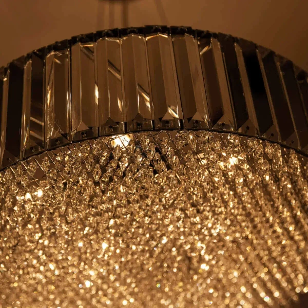 Lampa wisząca PRINCE P0360-05B-F4AC kryształowa glamour przezroczysty