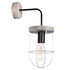Lampa ścienna NETUNO 9207517157 industrialna drewniany kinkiet srebrny