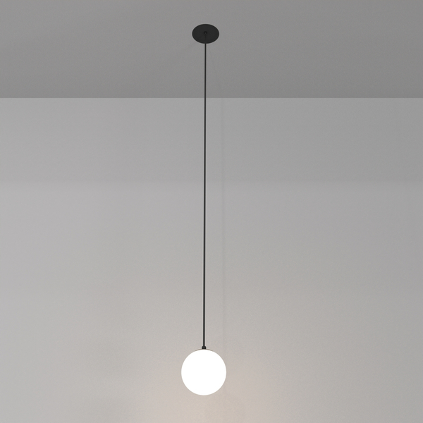Lampa wisząca Luna P039PL-5W3K-10INS-B Maytoni LED 5W 3000K ball biała czarna