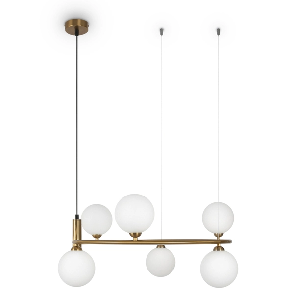 Lampa wisząca Ring MOD013PL-06BS1 Maytoni kule mosiądz