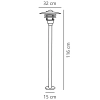 Stojąca lampa zewnętrzna Lønstrup 71428003 IP44 retro czarny