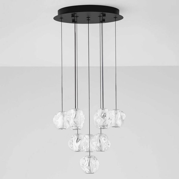 Wielopunktowa lampa wisząca CHEPEN LE44643 LED 48W 3000K czarny chrom