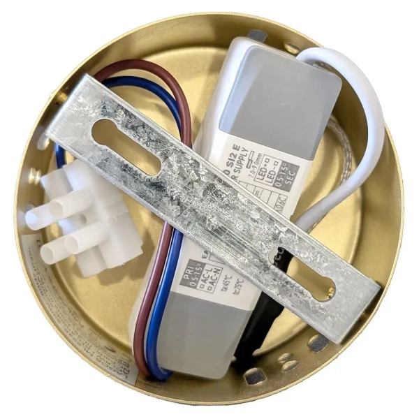 Podłużna zwisająca lampa Lagos ML2245 LED 8W 4000K tuba złota