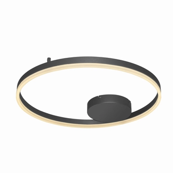 Sufitowa lampa nowoczesna Halo pierścień LED 42W 3000k czarny