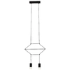 Geometryczna lampa wisząca Linea ST-5961-2 Step modern tuby czarna