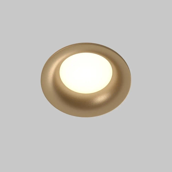Zewnętrzne oczko podtynkowe Slim DL088-GU10-RD-MG IP65 złote