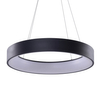 Metalowa lampa wisząca Solvent ring LED 92W smart czarna