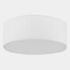 Okrągły plafon do salonu Rondo 1086 TK Lighting z tkaniny metalowy biały