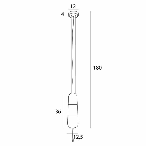 Zwisowa lampa do salonu Mauri P0588 przezroczysta czarna