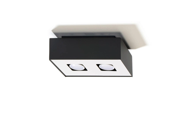 Downlight LAMPA sufitowa SL.0071 prostokątna OPRAWA metalowa czarna