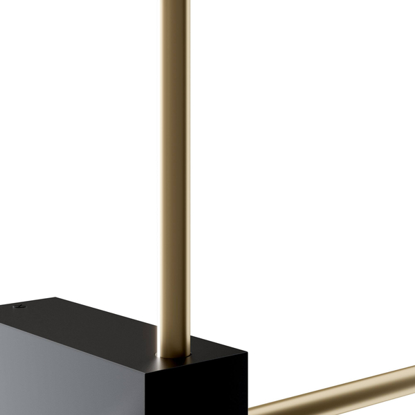 Kinkiet ledowy ścienny Pars C070WL-L12GB3K LED 12W 3000K stick złoty
