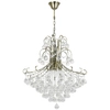 Żyrandol LAMPA wisząca Barcelona 6245/6 21QG Elem pałacowa OPRAWA crystal glamour zwis mosiądz