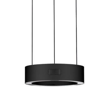 Pierścieniowa lampa wisząca ALMAY LE44605 LED 24W 3000K czarna biała