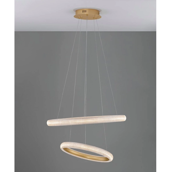 Metalowy ring wiszący Ameca LE42818 LED 41,5W 3000K złoty biały