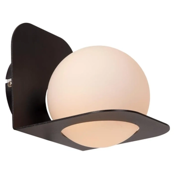 Kulisty kinkiet ścienny DAVY 04211/01/30 Lucide na przedpokój czarny biały