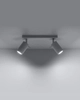 Spot LAMPA sufitowa SL.0088 regulowana OPRAWA reflektorowa listwa metalowa biała
