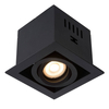 Kwadratowa lampa sufitowa CHIMNEY 09926/01/30 metalowa czarna