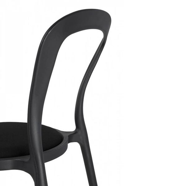 Krzesło do jadalni Slim PP-134A.BLACK do gabinetu czarne