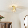Krystałowa lampa sufitowa FARGO-BP Endon glamour crystal mosiądz