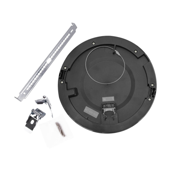 Okrągły plafon Olga 04408 Ideus LED 24W 4700K metalowy czarny