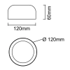 Minimalistyczny ledowy plafon Cedrone OR85891 LED 8W 3000-6500K czarny