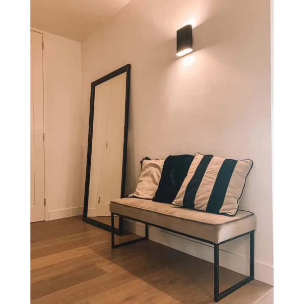 Kinkiet przyścienny OVALIS 12222/02/30 Lucide góra-dół czarny