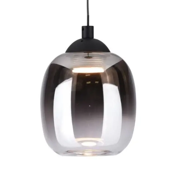 Szklana lampa ścienna Ramona RAM0722 LED 5,5W 3000K loftowa czarny