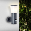 Zewnętrzna lampa ścienna Cliffi 96476/63 IP44 czujnik ruchu antracyt
