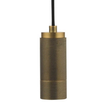 Wisząca lampa metalowa SPK0140 tubka do salonu mosiądz