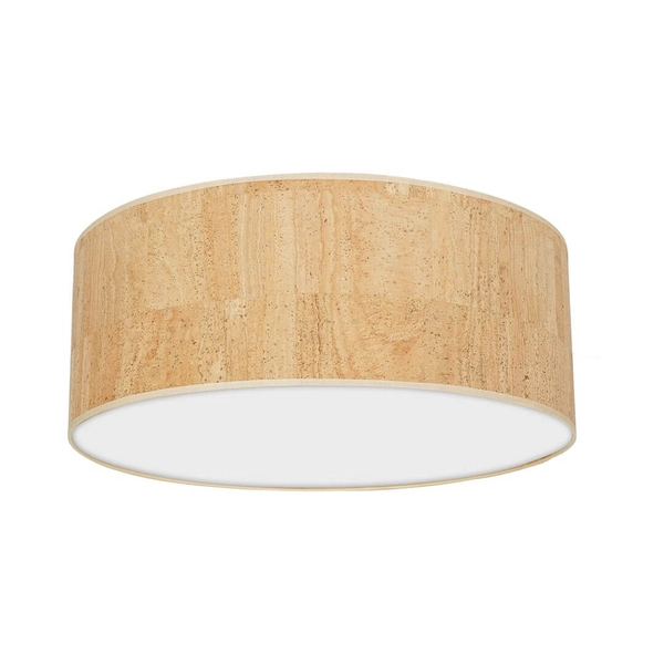 Okrągła lampa sufitowa Lino plafon nad stół biała drewno