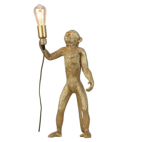 Lampka nocna Monkey ABR-KARD5-G Abruzzo do sypialni małpa złota
